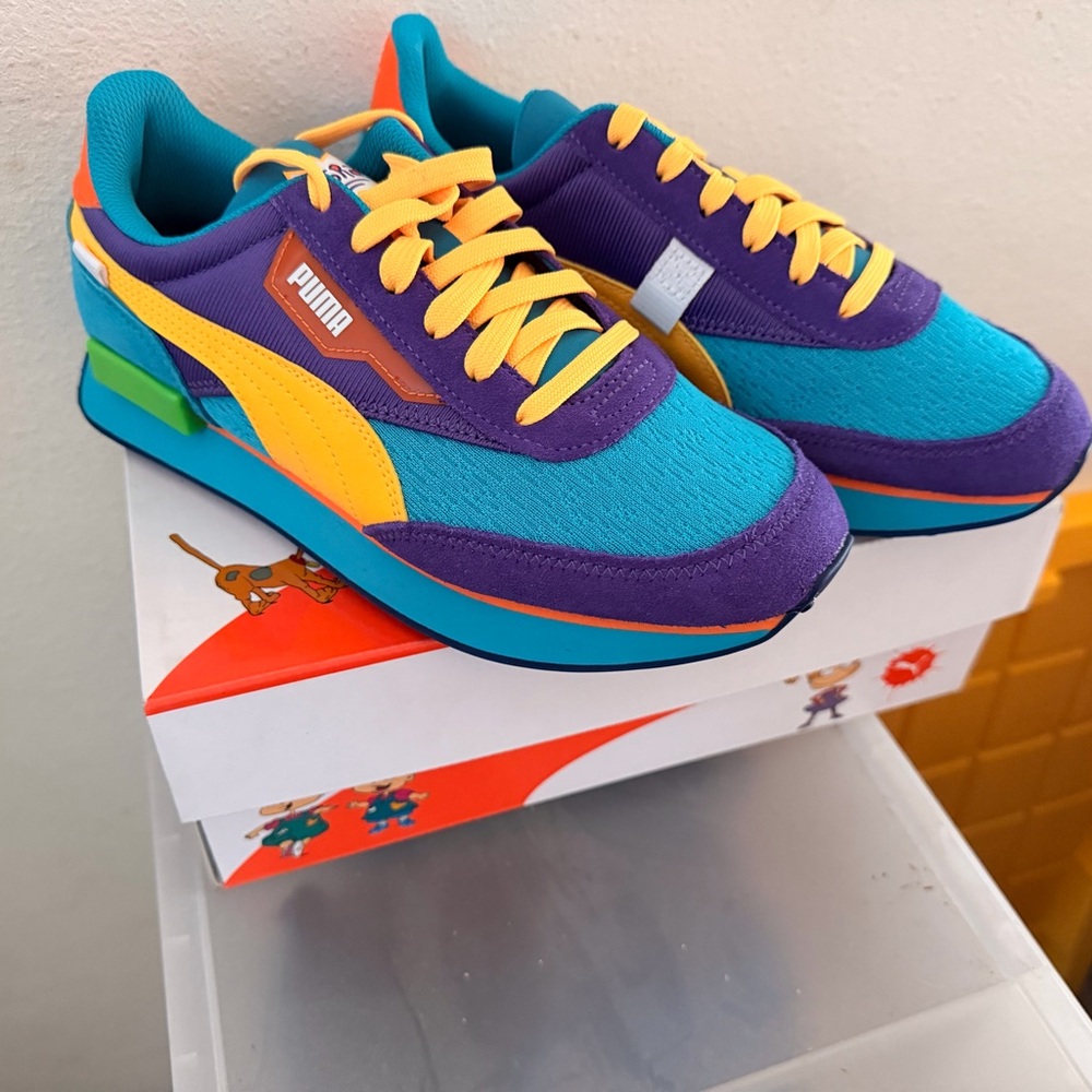 RUGRATS Puma Kids Sneakers - Turquoise, Purple, Yellow